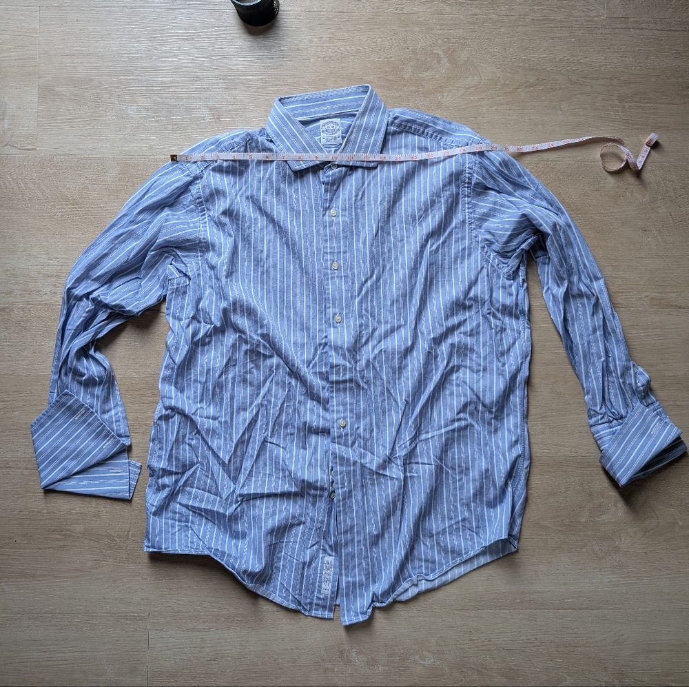 Brooks Brothers Blue Striped Dress Shirt